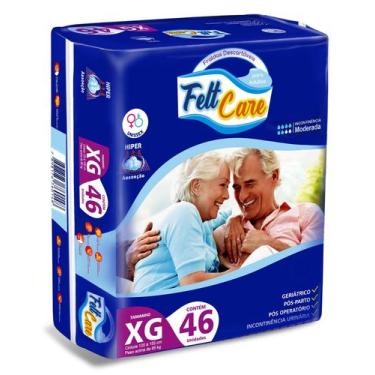 Imagem de Fralda Descartável Noite Dia Geriátrica Felt Care, XG