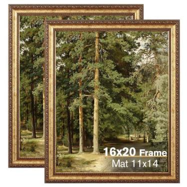 Imagem de Porta-Retratos Splinterix 40x50cm Dourado - Pacote com 2 Peças Ornamen