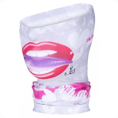 Imagem de Bandana Go Fisher proteção Solar UV 50 Mouth Bait, Único, Branco