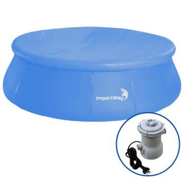 Imagem de Piscina Inflável Redonda 2490l Com Filtro Para Piscina 110v - Importwa