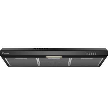 Imagem de Depurador de Ar 80 cm Luz LED e Filtragem Dupla Preto DE8SB Electrolux