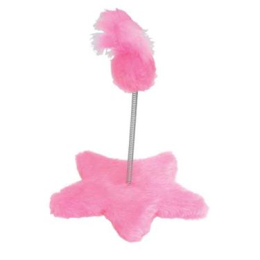 Imagem de Brinquedo Arranhador São Pet para Gatos Estrela Rosa