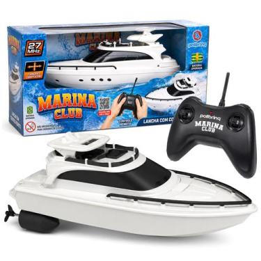 Imagem de Barco Lancha Elétrica De Controle Remoto Brinquedo De Água Piscina Cri