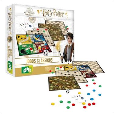 Imagem de Jogo de Tabuleiro Harry Potter Clássicos com Baralho de 2 a 4 Jogadore