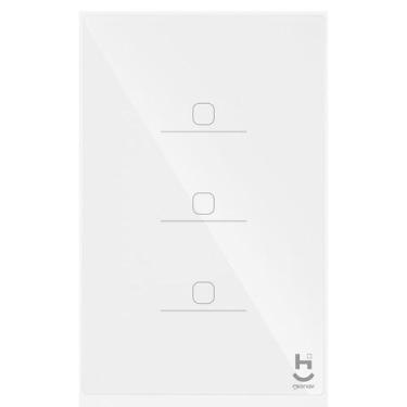 Imagem de Interruptor Inteligente 3 Teclas Conexão Zigbee Compatível com Assiste