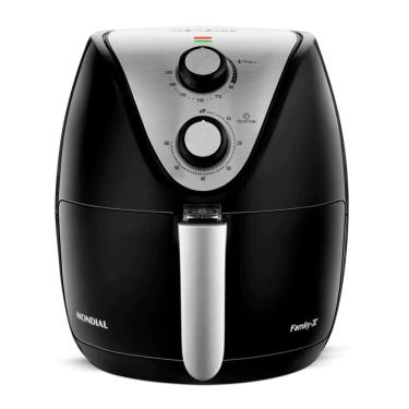 Imagem de Fritadeira sem Óleo Air Fryer Mondial AF-30 Family IV 3,5L 1500W Removível Antiaderente Inox 110V
