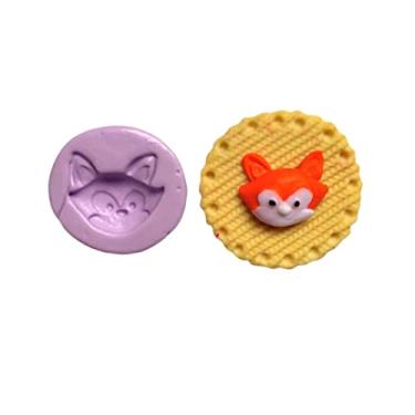 Imagem de Confeitaria dos moldes, F798 MOLDE DE SILICONE RAPOSA CONFEITARIA ARTESANATO