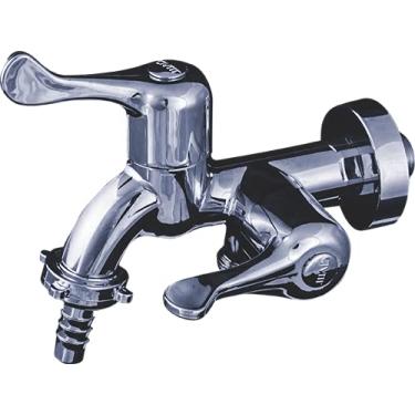 Imagem de CIVITT Torneira para tanque/máquina de lavar em abs cromado com registro alavanca, 1/4 de volta