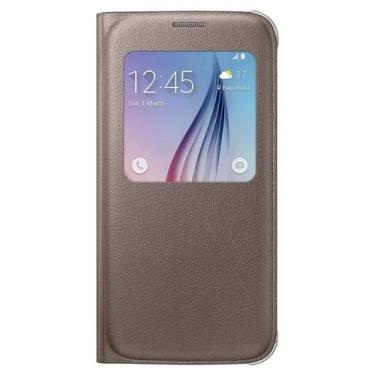 Imagem de Capa Protetora S View Samsung Galaxy S6 - Dourada