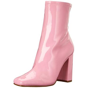 Imagem de Steve Madden Bota feminina Lynden no tornozelo, Patente rosa, 8.5