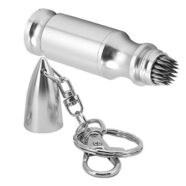 Imagem de Crazy Sales Club Apontador de ponta de bilhar confiável com chaveiro para amantes de bilhar para bilhar (prata)