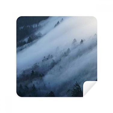 Imagem de Fog Forest Mist Clouds Mountain Nature Glasses Pano de limpeza de tela tecido de camurça pacote com 2