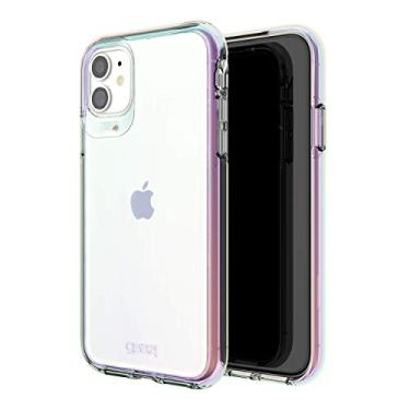 Imagem de Gear4 ZAGG Crystal Palace iridescente compatível com iPhone 12 Mini, proteção avançada contra impactos com tecnologia D3O integrada, antiamarelamento, capa para telefone – iridescente, 702006032