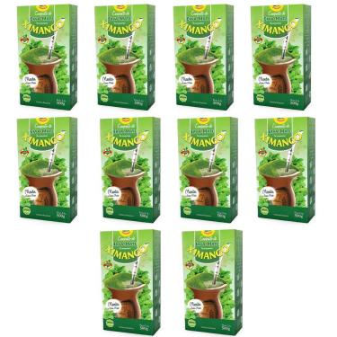 Imagem de Conjunto 10 Erva-mate 500g Chimarrão Composta Ximango Menta