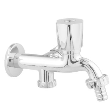 Imagem de Torneira Tanque Máquina Lavar 2 Saídas Abs Cromado 1031 C50