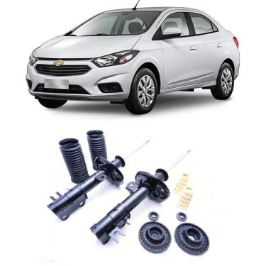 Imagem de Amortecedor + Kit Batente Chevrolet Prisma Dianteiro 2013 Até 2018 O Par