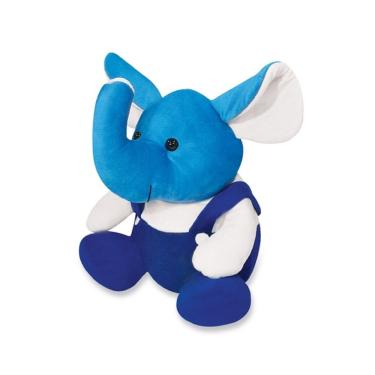 Imagem de Elefante Bill de Pelúcia Azul 22 cm Antialérgico