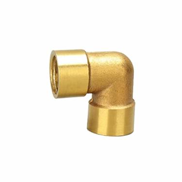 Imagem de 1/8"?1/4";?3/8";?1/2";?3/4";?1"?BSP Rosca Masculina F¨ºmea Lat?o Cotovelo Tamp?o Tamp?o Nipple Tee Encaixe de Tubo Conector Adaptador Conector, NO8, 1/4"