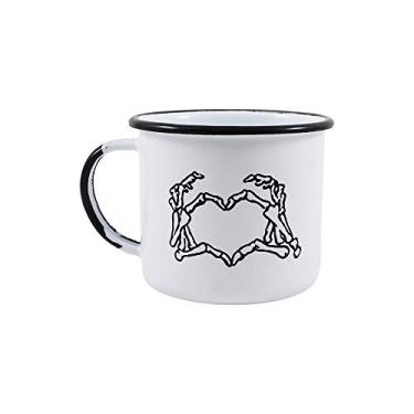 Imagem de Caneca 10 Esmaltada Caveira 670 ml - Coleção à la Garçonne + Ewel, 15.062, Branco
