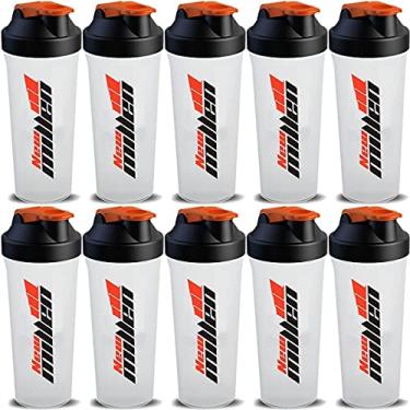 Imagem de Kit 10X Coqueteleira - 600ml Branca/Laranja - New Millen