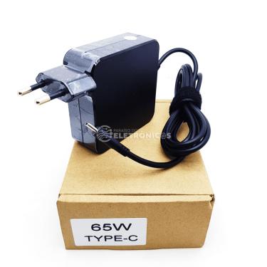 Imagem de Fonte Compatível Carregador Notebook, Chromebook 5V a 20V Pino Type-C/Tipo-C 65w TIPOC65W