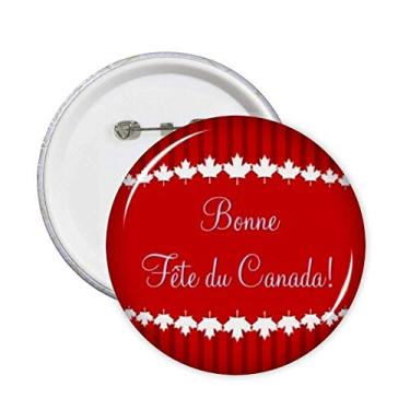 Imagem de Broche de folha de bordo Happy Canada Day 4 de julho, broches, emblema, acessório, decoração, 5 peças