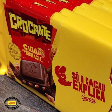 Imagem de Kit Com 6 Barras De Chocolate Crocante Garoto 80G