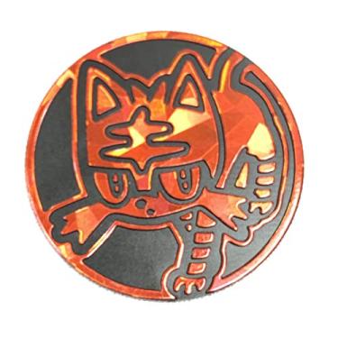 Imagem de Pokemon Coin - Litten - Official Plastic Flipping Coin - Metallic Foil