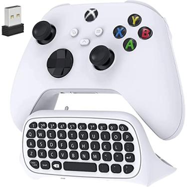 Imagem de Teclado Para Controle Xbox 4Leader - Teclado Controle Xbox Series X, S, Xbox One, One S, Para Bate Papo, Fácil Utilização e Praticidade Possui Alto Falante Integrado