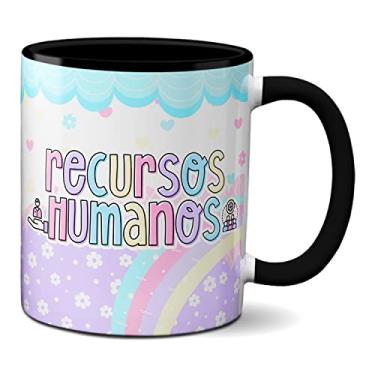 Imagem de Caneca Recursos Humanos Presente Criativo Profissional RH (Preta)
