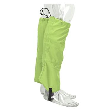 Imagem de Polainas para perna de neve TOPINCN, capa de bota de caminhada gancho e laço um par à prova d'água 600D Ripstop Oxford pano para montanhismo (verde)