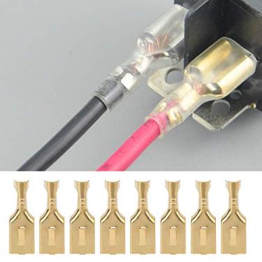Imagem de 100 Pçs B lade Conector Quadrado de Latão Plug and Pull Type Terminal 7,8mm em Máquinas, Eletricidade, Ferrovia, Construção Naval, Aviação, Eletrodomésticos, Computadores ou Outros Equipamentos de Aut