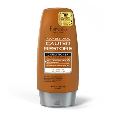Imagem de Forever Liss | Condicionador profissional Cauter Restore com queratina brasileira, ceramidas e geleia real | Tratamento de cabelo, condicionador profundo | Todos os tipos de cabelo | Hidratação intensa | 200 g