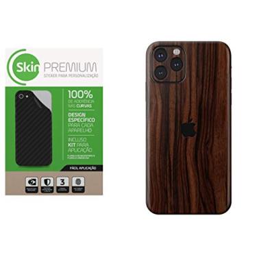 Imagem de Skin Premium Estampa Madeira Escura iPhone 11 Pro