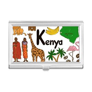 Imagem de Kenya Landscap Carteira de bolso com bandeira nacional
