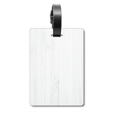 Imagem de Veias de madeira branca com estampa de fundo para mala, etiqueta para cartão de bagagem