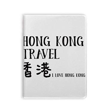 Imagem de Diário de capa macia I love Hong Kong China Art Deco Gift Fashion Notebook Gum Cover Diary