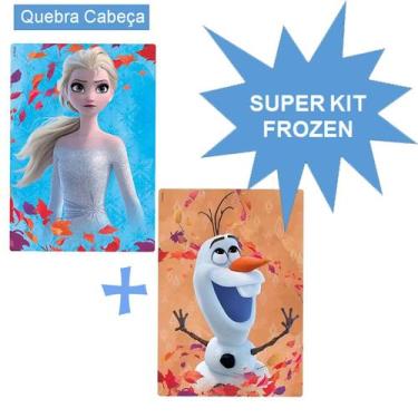 Imagem de Quebra Cabeça Frozen 2 Elsa E Olaf 60 Peças Cada Toyster