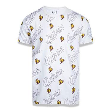 Imagem de Camiseta New Era Tshirt L.A.L masculino, Off White, M