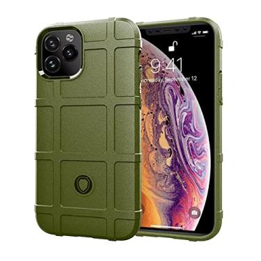 Imagem de Para iPhone 11 Pro Shield Case Capa de borracha protetora completa para iphone 11pro Silicone Armor Case Bumper, verde, para iPhone 11 Pro