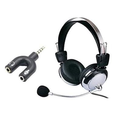 Imagem de Kit fone de ouvido headset headphone headfone + adaptador Y P2/P3 KT301 / CD830M.V