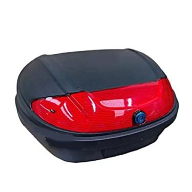 Imagem de Caixa Superior Traseira Universal à Prova D'água 52L Para Motocicleta, Porta-malas De Armazenamento Traseiro Espaçoso E à Prova De Choque Para Scooters