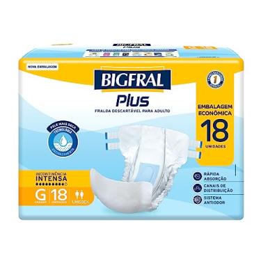 Imagem de Fralda Bigfral Plus Econômica G 18 Unidades