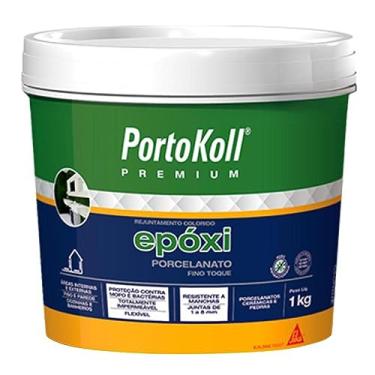 Imagem de Rejunte Epóxi Porcelanato - Portokoll - 1kg Bege