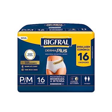 Imagem de Roupa Íntima Bigfral Derma Plus P/M 16 Unidades
