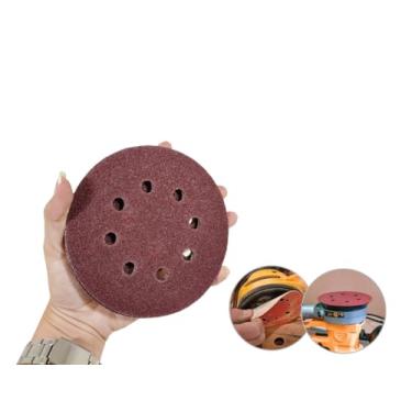 Imagem de Disco de Lixa Pluma auto aderente 125mm 5" 8 furos lixadeira roto orbital (G600)