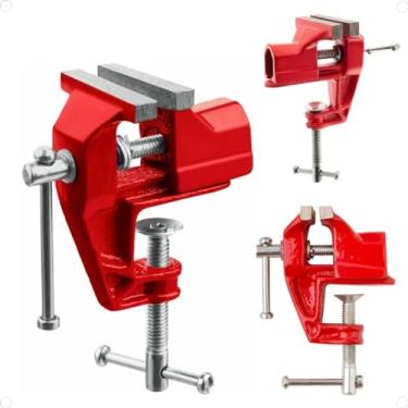 Imagem de Mini Torno Mesa Com Base Fixa Morsa Ferro Fundido Eda