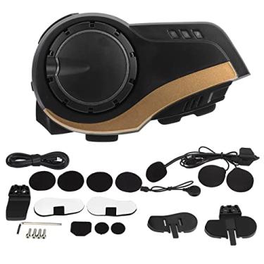 Imagem de Fone De Ouvido Bluetooth Para Capacete De Motocicleta, Fone De Ouvido Sking, Fone De Ouvido Esportivo à Prova D'água - Redução De Ruído, IP65 à Prova D'água, Ajustável, Intercomunicador(amarelo)