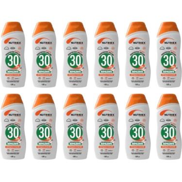 Imagem de 12 Protetor Solar Repelente Nutriex Toque Seco Fps 30 120ml