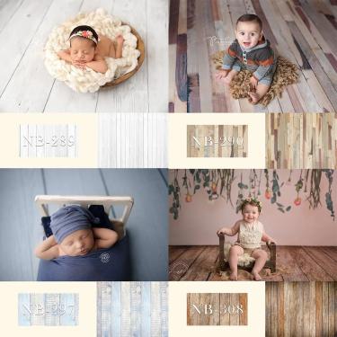 Imagem de Pano de fundo para fotografia de bebê recém-nascido  piso de madeira para estúdio fotográfico